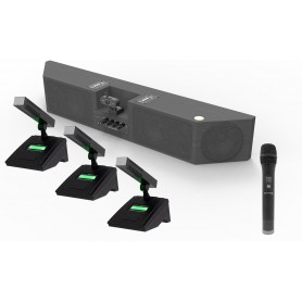 SOUNDBAR CON TELECAMERA E 4 RADIOMIC.INCLUSI