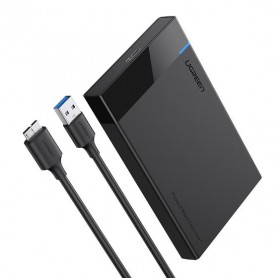 Ugreen 30848 contenitore di unità di archiviazione Box esterno HDD/SSD Nero 2.5"