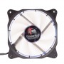 itek Cosmo Flow Case per computer Ventilatore 12 cm Nero, Bianco
