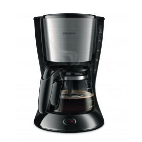 Philips Daily Collection Macchina per caffè nera /metallo con caraffa in vetro (HD7462/20)