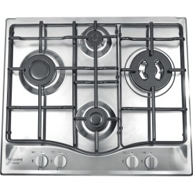 Hotpoint PCN 642 T/IX/HAR piano cottura Acciaio inossidabile Da incasso 60 cm Gas 4 Fornello(i) (PCN642T/IX/HAR)