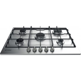 Indesit THP 752 IX/I piano cottura Acciaio inossidabile Da incasso 73 cm Gas 5 Fornello(i) (THP752IX/I)