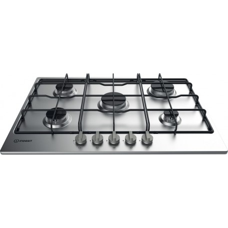 Indesit THP 752 IX/I piano cottura Acciaio inossidabile Da incasso 73 cm Gas 5 Fornello(i) (THP752IX/I)