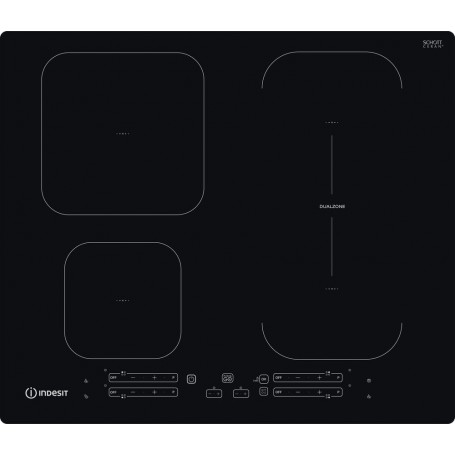 Indesit IB 65B60 NE Nero Da incasso 59 cm Ceramica 4 Fornello(i) (IB 65B60 NE)