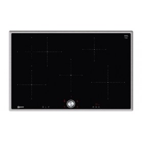 Neff T48BT00N0 piano cottura Nero, Acciaio inossidabile Da incasso Piano cottura a induzione 4 Fornello(i) (T48BT00N0)