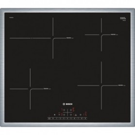 Bosch Serie 6 PIF645FB1E piano cottura Nero, Acciaio inossidabile Da incasso Piano cottura a induzione 4 Fornello(i (PIF645FB1E)
