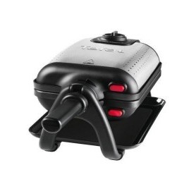 Tefal WM756D piastra per waffle 2 waffle 1200 W Nero, Acciaio inossidabile (WM756D)