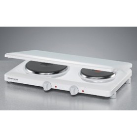 Rommelsbacher THL 3097/A piano cottura Bianco Superficie piana Piastra sigillata 2 Fornello(i) (THL 3097/A)