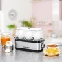 Rommelsbacher ER 300 Pentolino per uova 3 uovo/uova 300 W Acciaio inossidabile, Trasparente (ER 300)