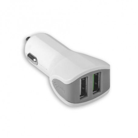 Celly CC2USBTURBOWH Caricabatterie per dispositivi mobili Bianco Auto (CC2USBTURBOWH)