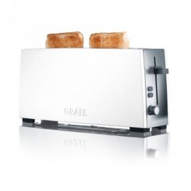 Graef TO91 tostapane 2 fetta/e 880 W Acciaio inossidabile, Bianco (TO91)