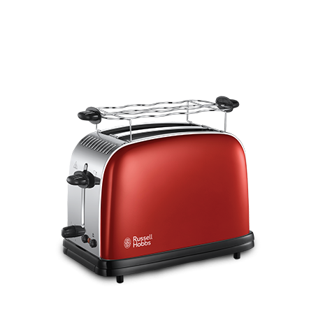 Russell Hobbs 23330-56 tostapane 2 fetta/e Nero, Rosso, Acciaio inossidabile (23330-56)