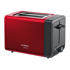 Bosch TAT4P424DE tostapane 2 fetta/e 970 W Nero, Rosso (TAT4P424DE)