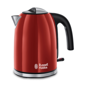 Russell Hobbs 20412-70 bollitore elettrico Nero, Rosso, Acciaio inossidabile (20412-70)