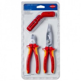 Knipex 00 31 30 BK V01 set di strumenti meccanici 3 strumenti (00 31 30 BK V01)
