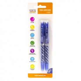 CF2 PENNE CANCELLABILI COL.BLU BLIS (598-19)