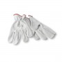 GUANTI PELLE FIORE BIANCO TAGLIA XL (S20287)