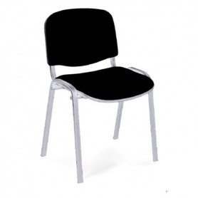 SEDIA STELLA NERO FUSTO CROMATO 2PZ (100FC4000108)