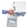 Ergotron StyleView Alluminio, Grigio, Bianco Pannello piatto Carrello multimediale (SV44-1242-2)