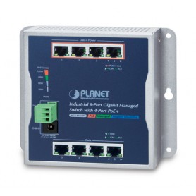 PLANET WGS-804HPT switch di rete Gestito Gigabit Ethernet (10/100/1000) Supporto Power over Ethernet (PoE) Nero (WGS-804HPT)