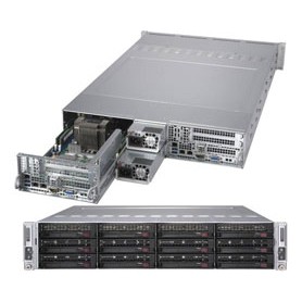 Supermicro SuperServer 6029TR-DTR Intel® C621 LGA 3647 (Socket P) Armadio (2U) Nero (SYS-6029TR-DTR)