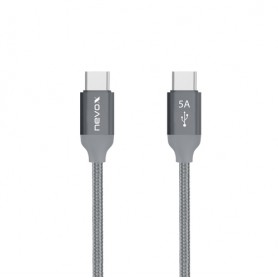 nevox 1654 cavo USB 2 m USB 2.0 USB C Grigio, Argento (1654)