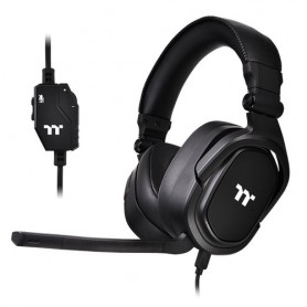 Thermaltake Argent H5 Stereo Cuffia Padiglione auricolare Connettore 3.5 mm Nero (GHT-THF-ANECBK-30)