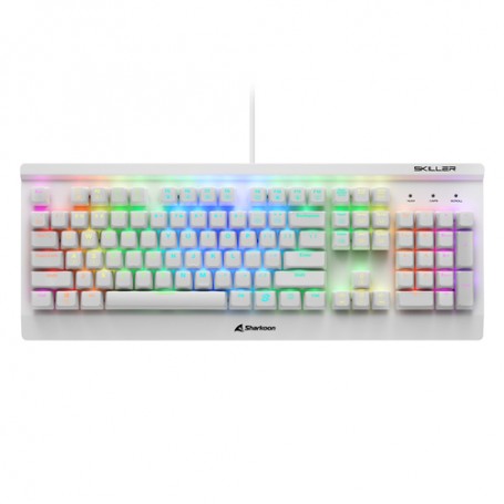 Sharkoon SKILLER SGK3 tastiera USB QWERTY Inglese Bianco (4044951032167)