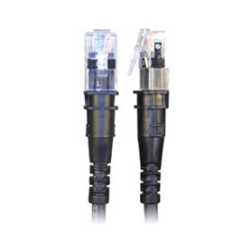 PatchSee TP-6A-U/2 cavo di rete Nero 0,6 m Cat6a U/UTP (UTP) (TP-6A-U/2)