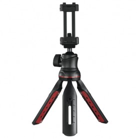 Hama Solid II, 21B treppiede Smartphone/macchina fotografica digitale 3 gamba/gambe Nero, Rosso (4635)