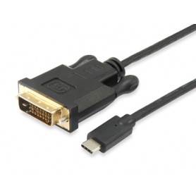 Equip 133468 cavo e adattatore video 1,8 m USB tipo-C DVI-D Nero (133468)