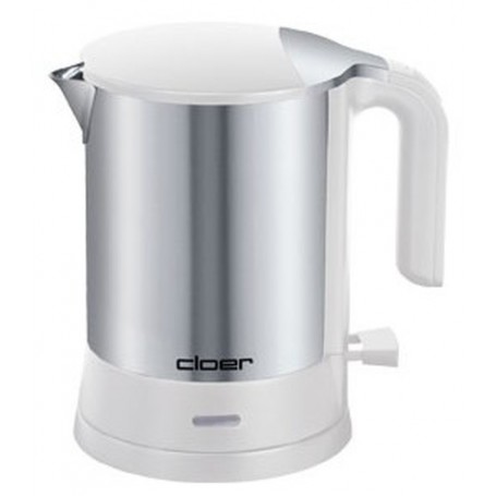 Cloer 4891 bollitore elettrico 1,2 L 2200 W Acciaio inossidabile, Bianco (4891)