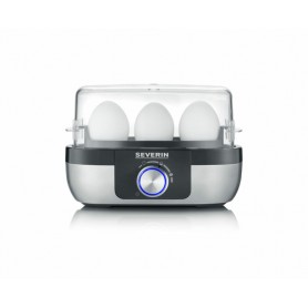 Severin EK 3163 Pentolino per uova 3 uovo/uova Nero, Acciaio inossidabile, Trasparente (EK3163)