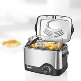 Unold 58615 friggitrice Singolo Nero, Acciaio inossidabile (58615)