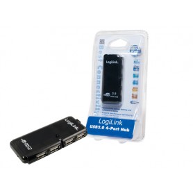 LogiLink 4-Port USB 2.0 Hub 480 Mbit/s Nero (UH0001A)