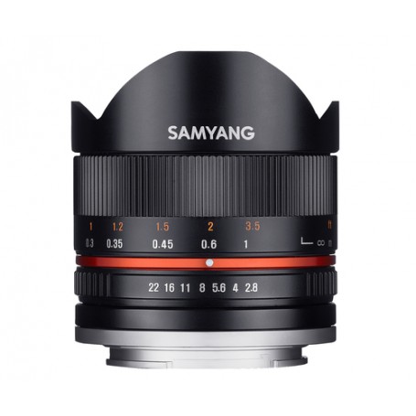 Samyang 8mm F2.8 UMC Fish-eye II SLR Obiettivo fish-eye ampio Nero (1220310101)