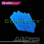 AC Ryan Connectx™ Floppy Power 4pin Female - UVBlue 100x Blu (ACR-CB7921)