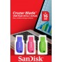 SanDisk Cruzer Blade 16GB unità flash USB USB tipo A 2.0 Blu, Verde, Rosa (SDCZ50C-016G-B46T)