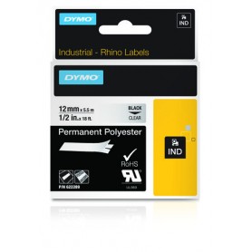 DYMO 622289 nastro per etichettatrice Nero trasparente (622289)