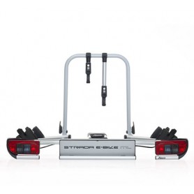 Atera STRADA E-BIKE ML Portabiciclette da auto Gancio di traino posteriore Nero, Rosso, Argento (022 696)