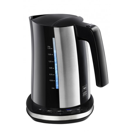 Melitta 6766976 bollitore elettrico 1,7 L 2400 W Nero, Acciaio inossidabile (221707)