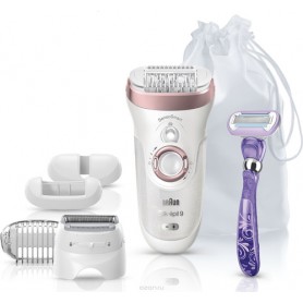 Braun Silk-épil 9 SensoSmart 9/870 40 pinzette Rosa, Bianco (9-870)