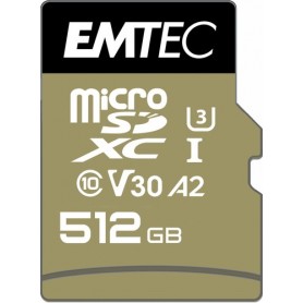 Emtec ECMSDM512GXC10SP memoria flash 512 GB MicroSDXC UHS-I Classe 10 (ECMSDM512GXC10SP)