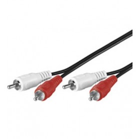 Goobay AVK 128-500 5.0m cavo audio 5 m 2 x RCA Nero (50030)