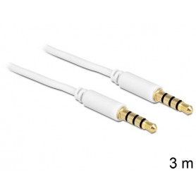 DeLOCK 3.5mm - 3.5mm, 3m cavo audio Bianco (83442)
