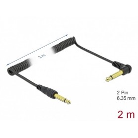 DeLOCK 85939 cavo audio 2 m 6.35mm Nero (85939)