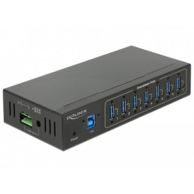 DeLOCK 63311 hub di interfaccia USB 3.2 Gen 1 (3.1 Gen 1) Type-B 5000 Mbit/s Nero (63311)