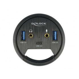 DeLOCK 62794 hub di interfaccia USB 3.2 Gen 1 (3.1 Gen 1) Type-A 5000 Mbit/s Nero (62794)