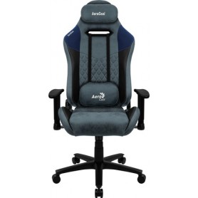 Aerocool DUKE AeroSuede Sedia per gaming universale Nero, Blu (DUKEBL)