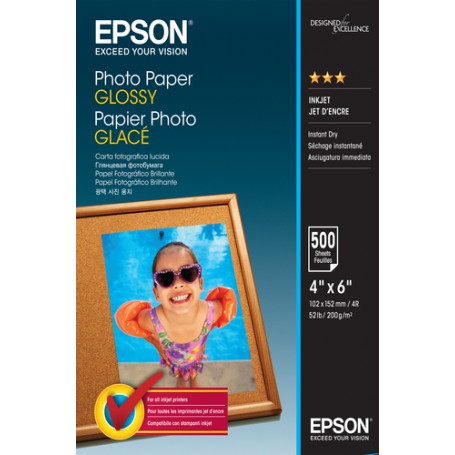 Epson Photo Paper Glossy - 10x15cm - 500 Fogli (C13S042549)